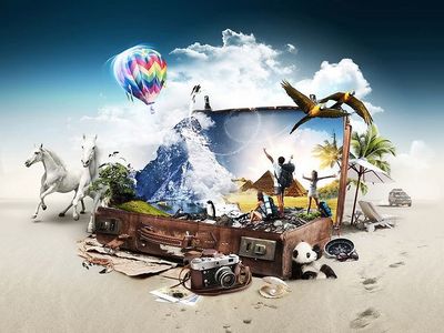 藝術(shù)與商業(yè)的完美融合 國外頂尖廣告設(shè)計中的創(chuàng)意海報與素材合成